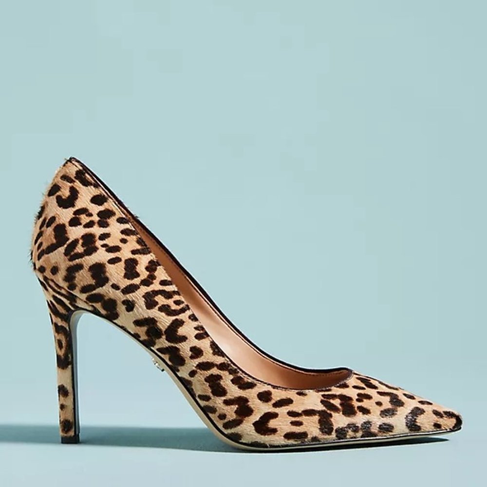 Sam Edelman Vienna Leopard Printed Heels